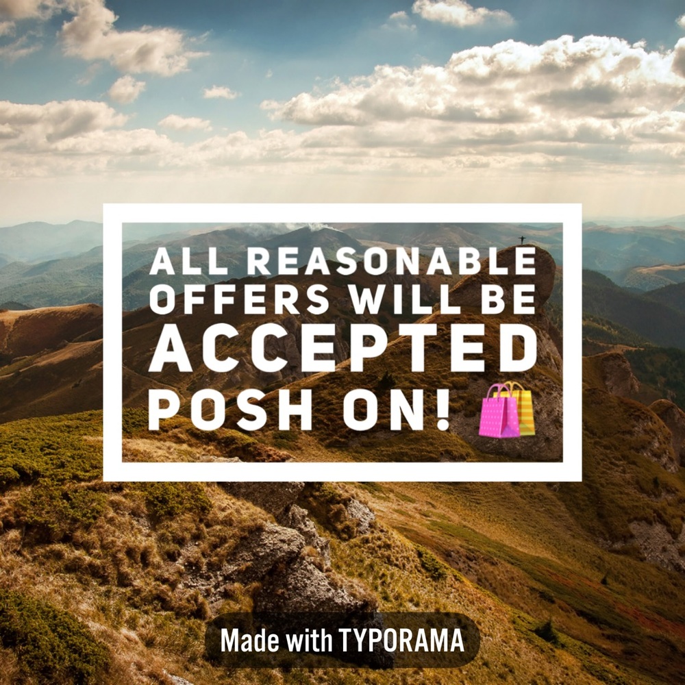 All reasonable offers will be accepted